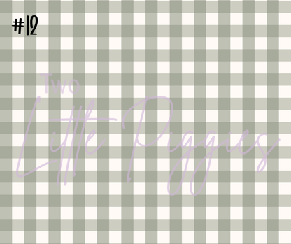 Printed Vinyl - Checkers - Fall