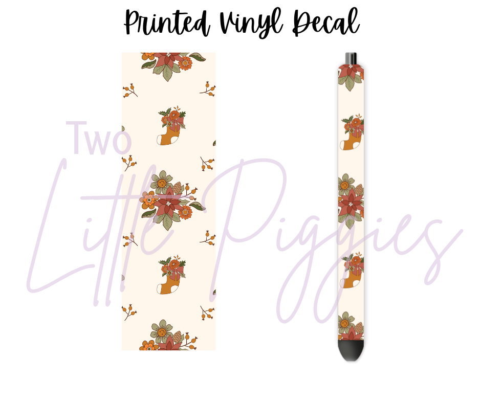 Printed Vinyl - 70s Retro Christmas