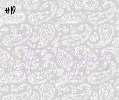 Printed Vinyl - Pastel Paisley
