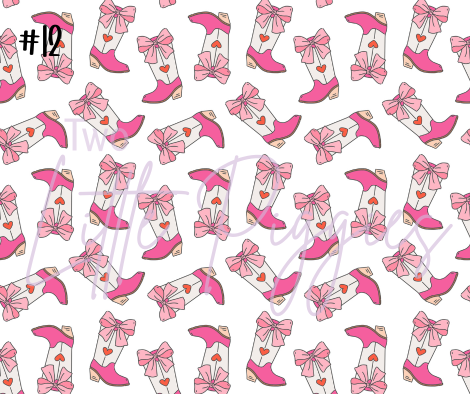 Printed Vinyl - Valentine - Cowgirl