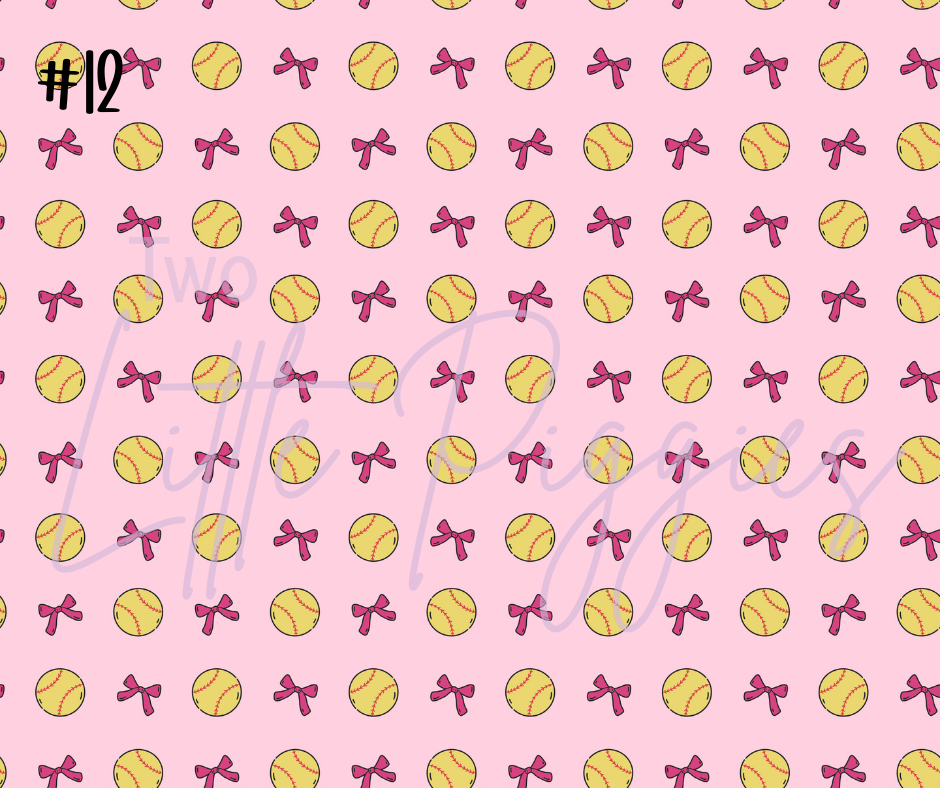 Printed Vinyl - Coquette Softball