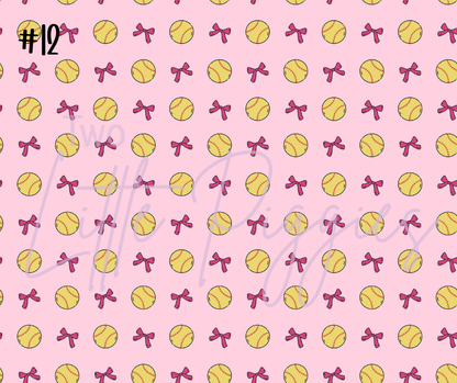 Printed Vinyl - Coquette Softball
