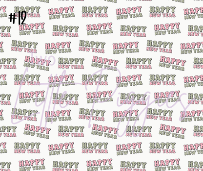 Printed Vinyl - Hello New Year