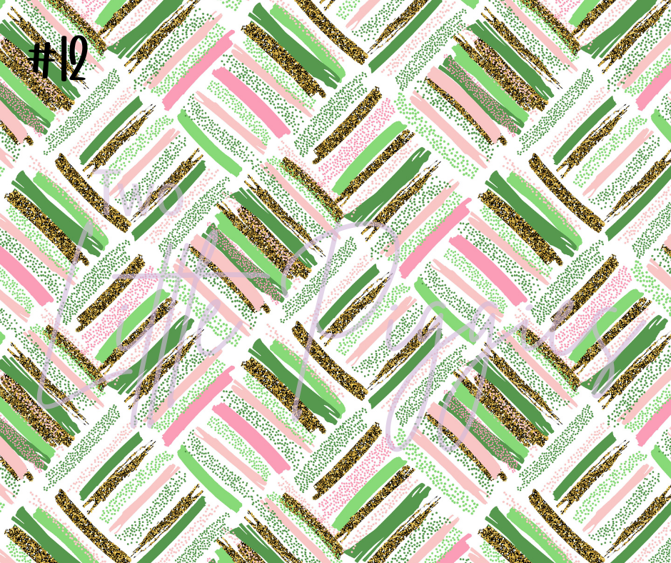 Printed Vinyl - St. Patrick's - Pink and Green
