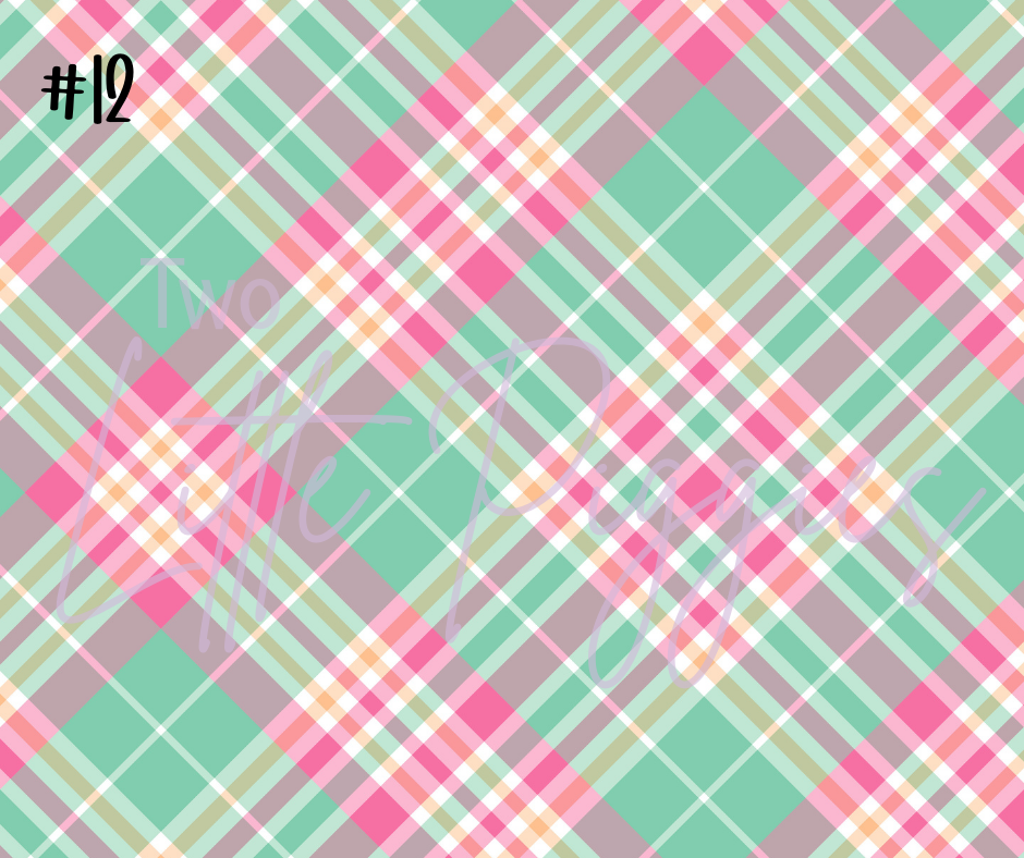 Printed Vinyl - Spring Plaid
