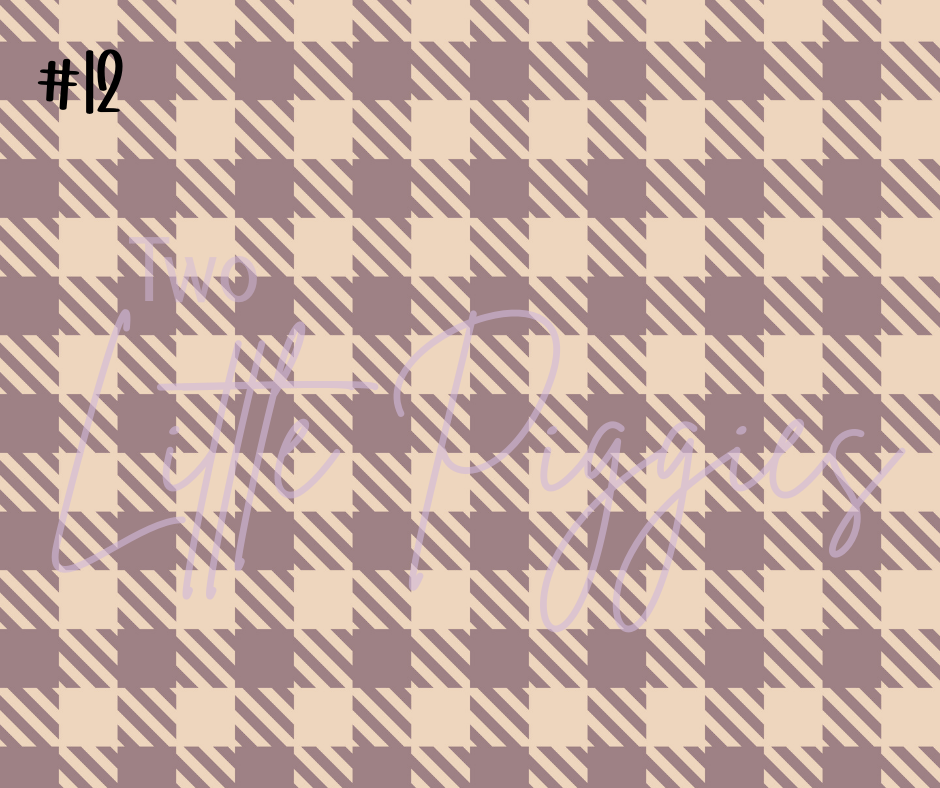 Printed Vinyl - September Plaid