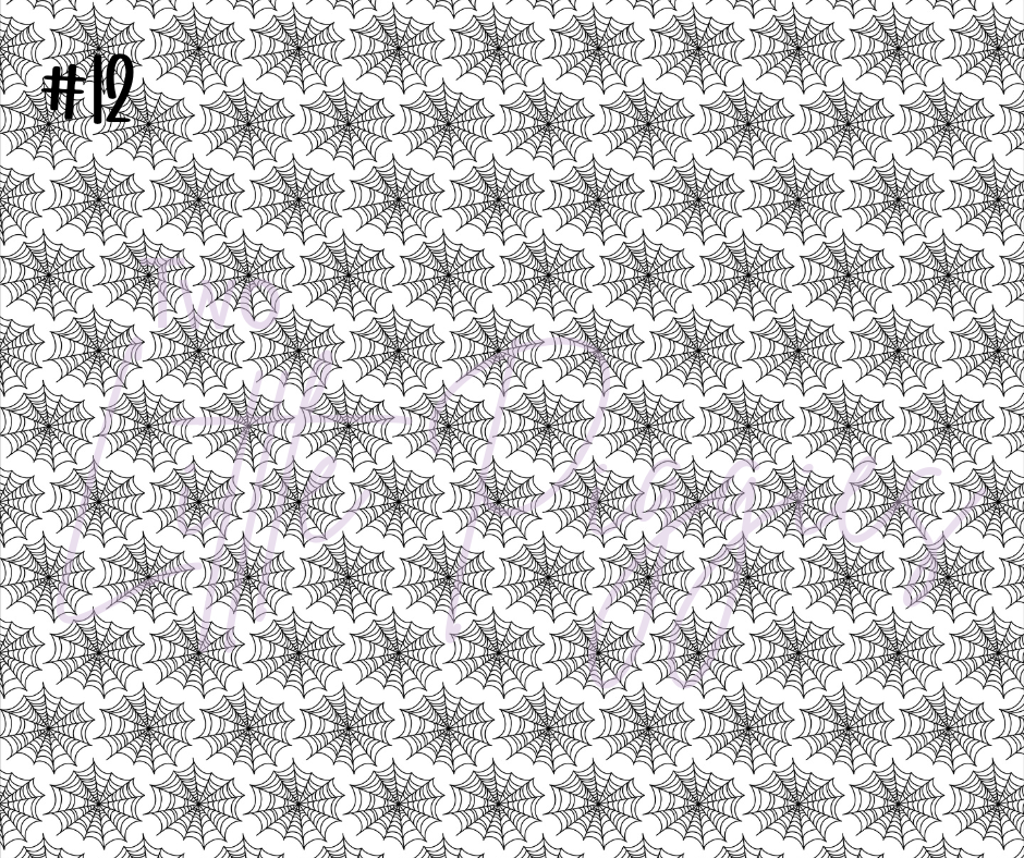 Printed Vinyl - Halloween Teal & Purple Collection