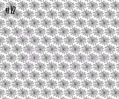 Printed Vinyl - Halloween Teal & Purple Collection