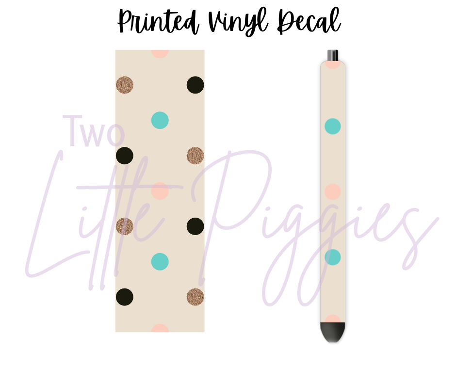 Printed Vinyl - New Year  - Teal