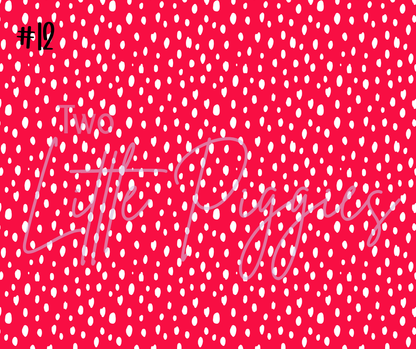 Printed Vinyl - Retro Pink Christmas