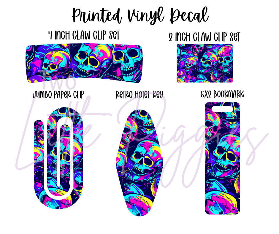 Printed Vinyl - Halloween Neon Collection