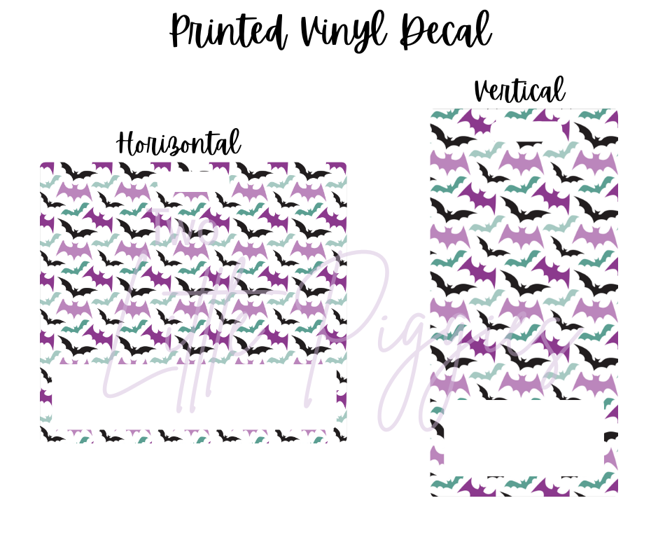 Printed Vinyl - Halloween Teal & Purple Collection