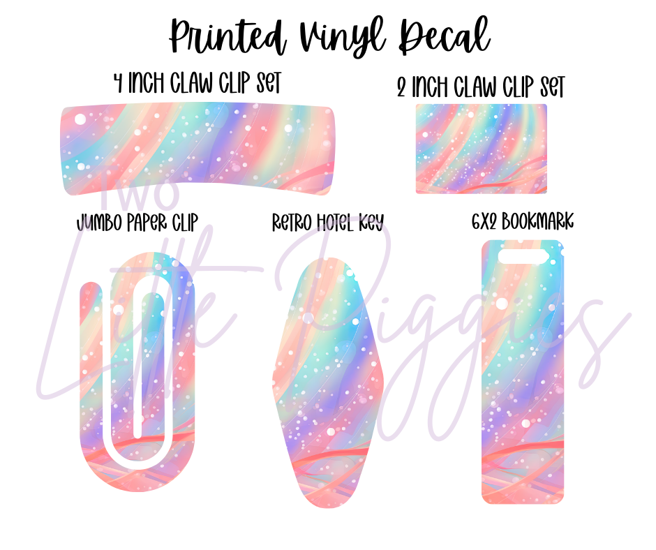 Printed Vinyl - Whimsy Pastel