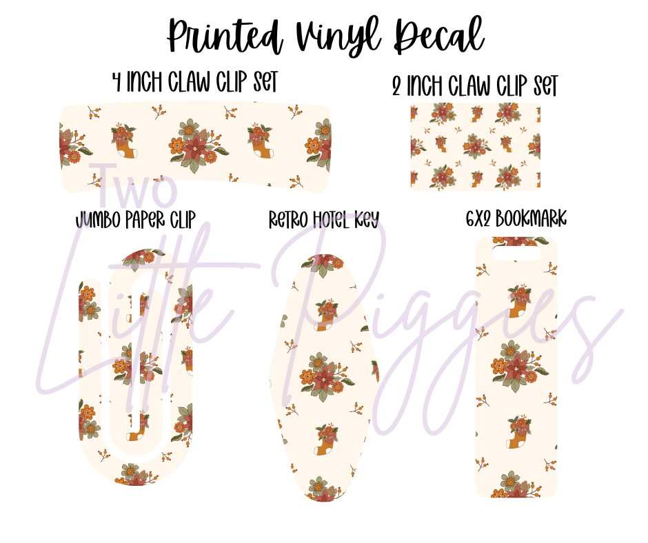 Printed Vinyl - 70s Retro Christmas