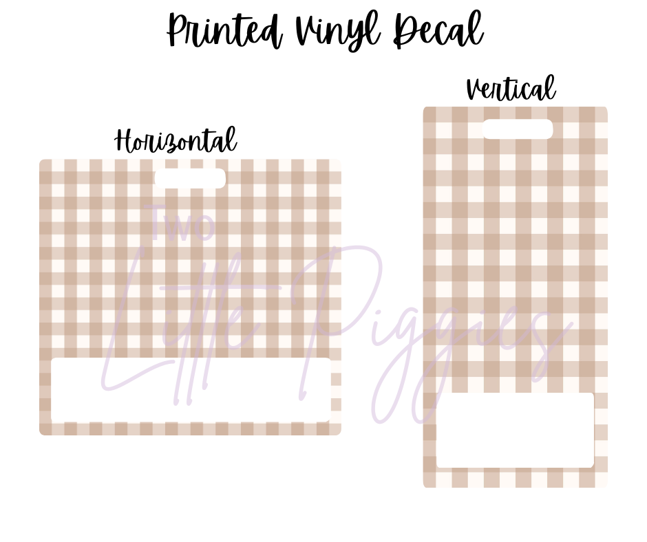 Printed Vinyl - Checkers - Fall