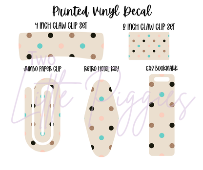 Printed Vinyl - New Year  - Teal