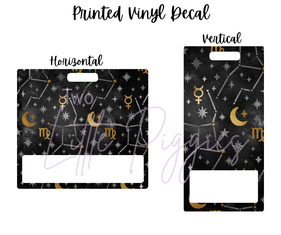 Printed Vinyl - Scorpio - Black and Gold