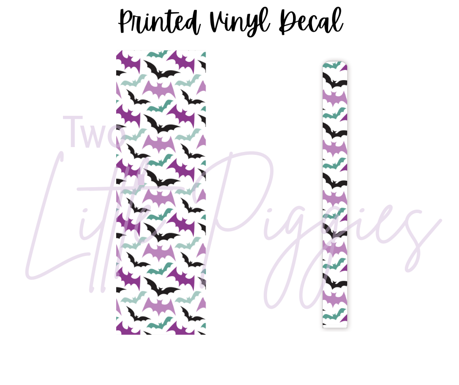 Printed Vinyl - Halloween Teal & Purple Collection