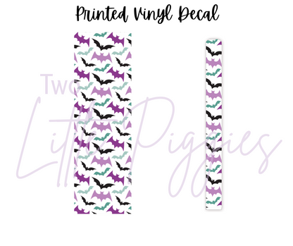 Printed Vinyl - Halloween Teal & Purple Collection