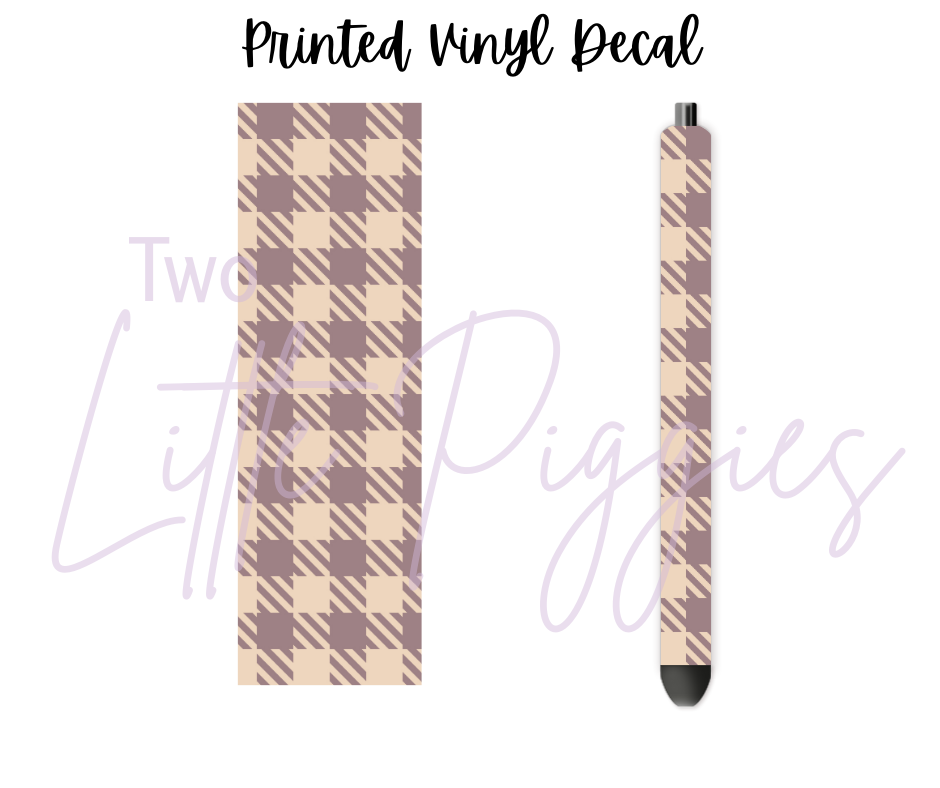 Printed Vinyl - September Plaid