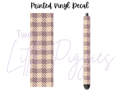 Printed Vinyl - September Plaid