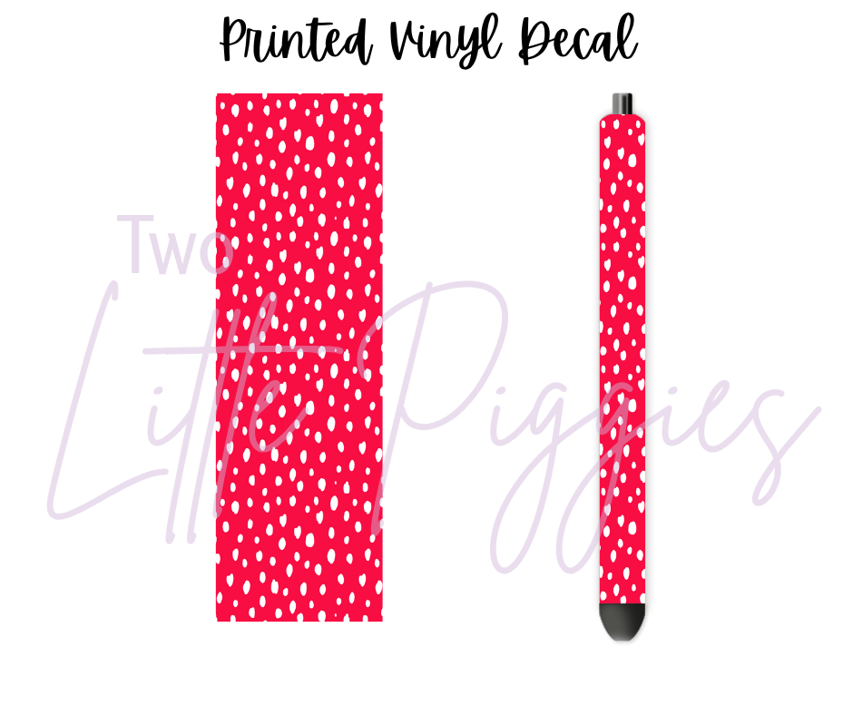 Printed Vinyl - Retro Pink Christmas