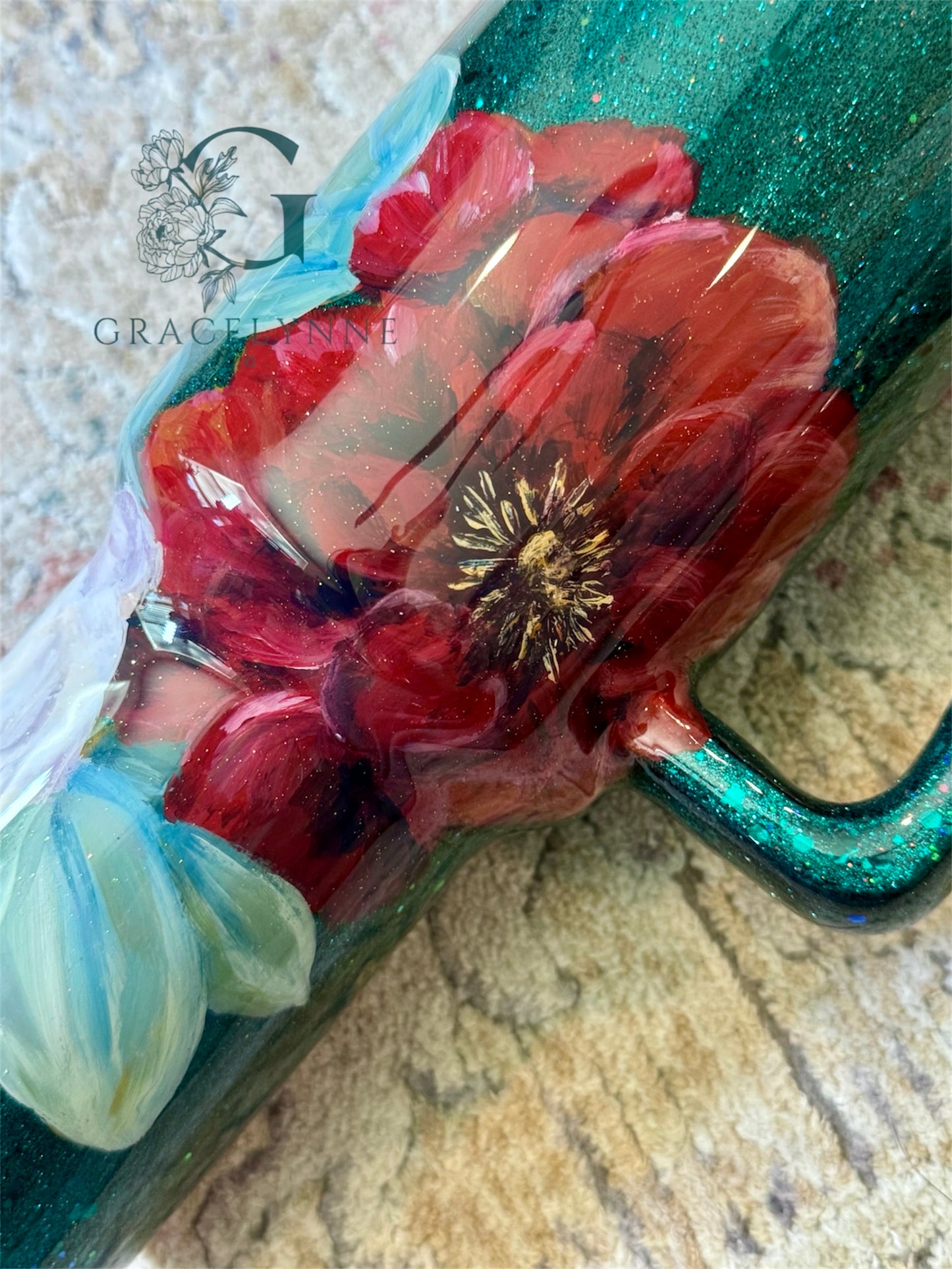 Custom Hand-Painted Florals