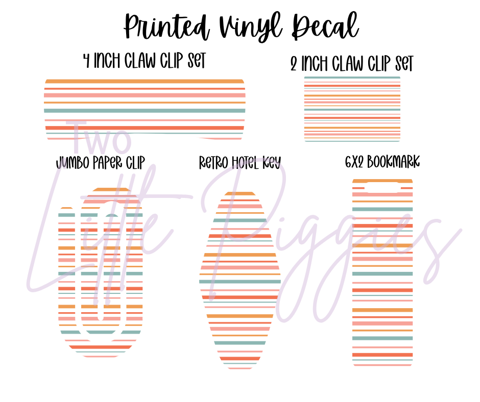 Printed Vinyl - Groovy Summer Collection