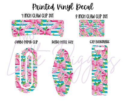 Printed Vinyl - Preppy Bows