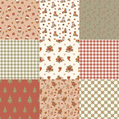 Printed Vinyl - 70s Retro Christmas