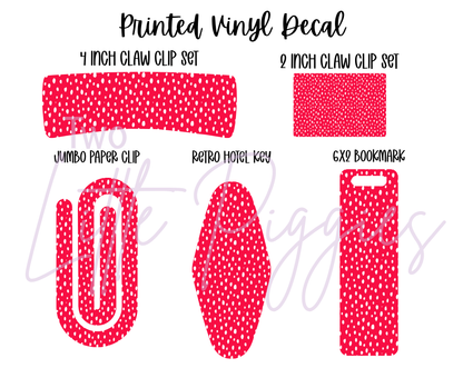 Printed Vinyl - Retro Pink Christmas