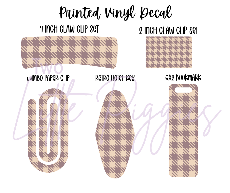 Printed Vinyl - September Plaid