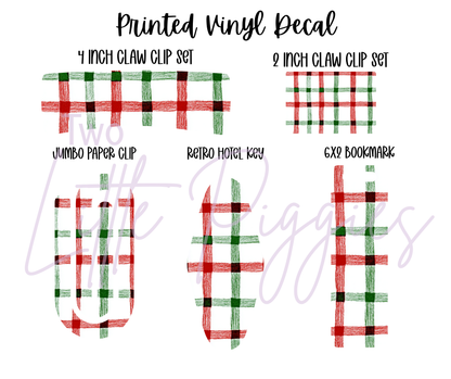 Printed Vinyl - Hand Drawn Christmas