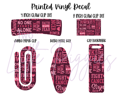Printed Vinyl - Breast Cancer Awareness 2