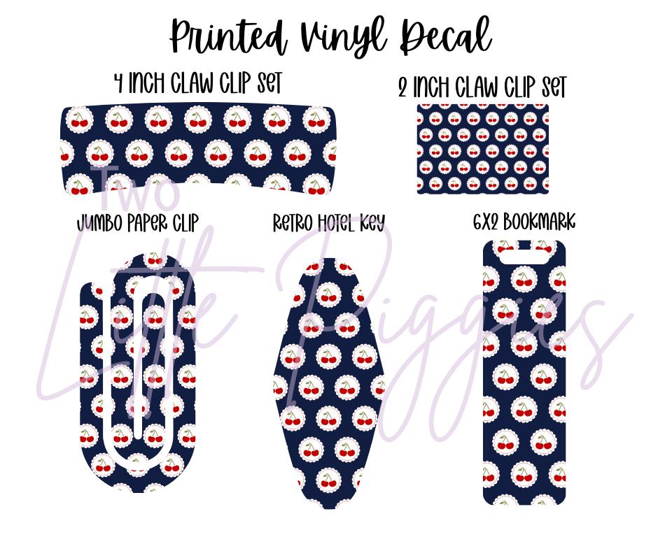 Printed Vinyl - 4th of July - Cherries