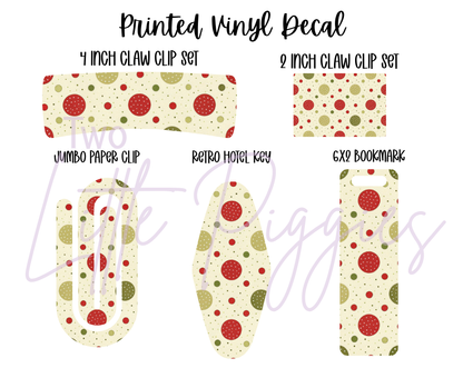 Printed Vinyl - Traditional Christmas