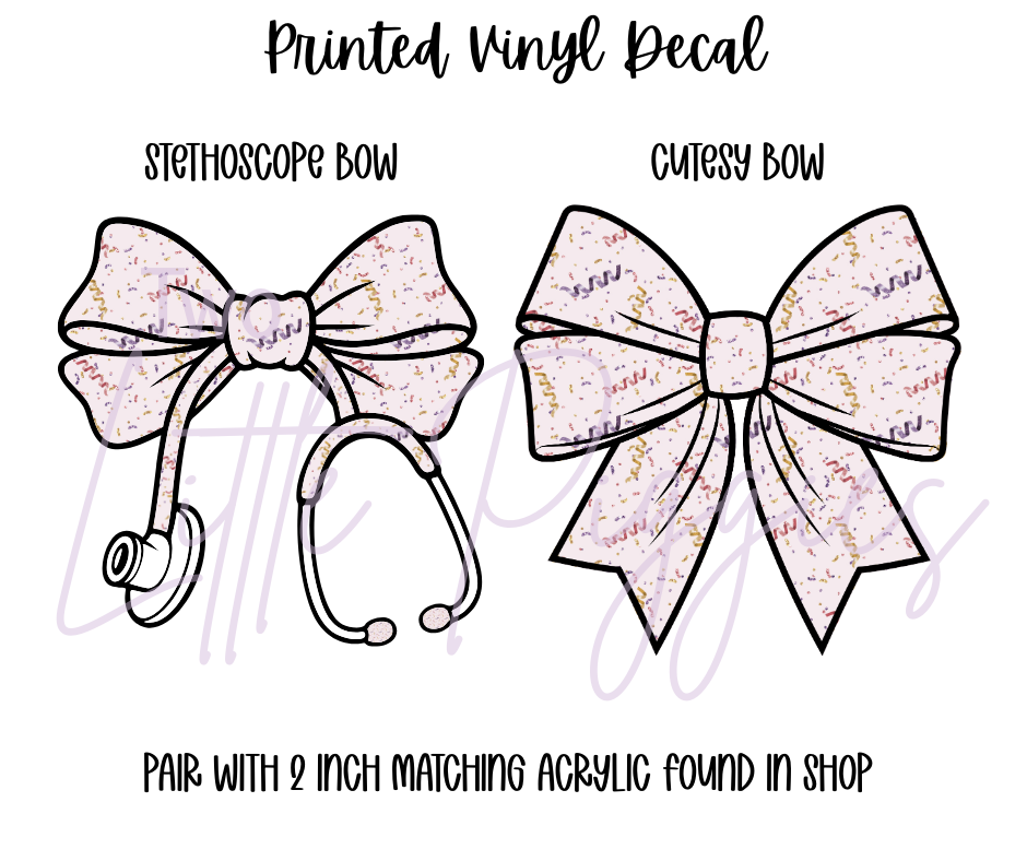Printed Vinyl - New Year  - Purple