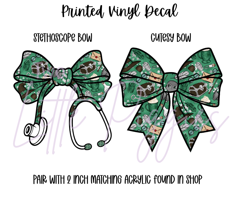 Printed Vinyl - HP - Slytherin