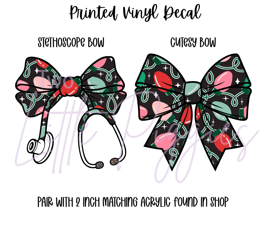 Printed Vinyl - Christmas Lights