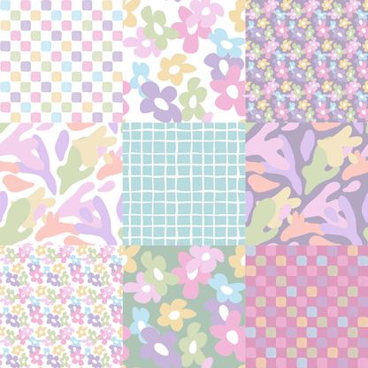 Printed Vinyl - Danish Pastels