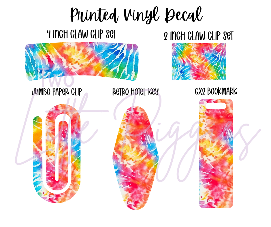Printed Vinyl - Tie Dye Collection