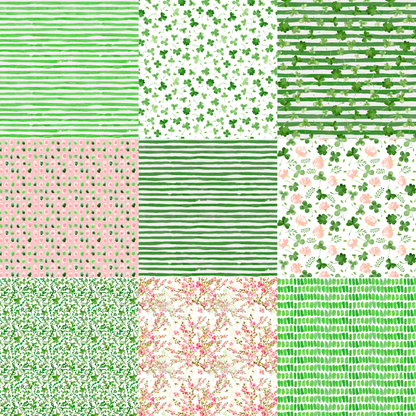 Printed Vinyl - St. Patrick's - Pink and Green