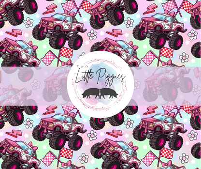 Printed Vinyl - Monster Truck - Hello Kitty