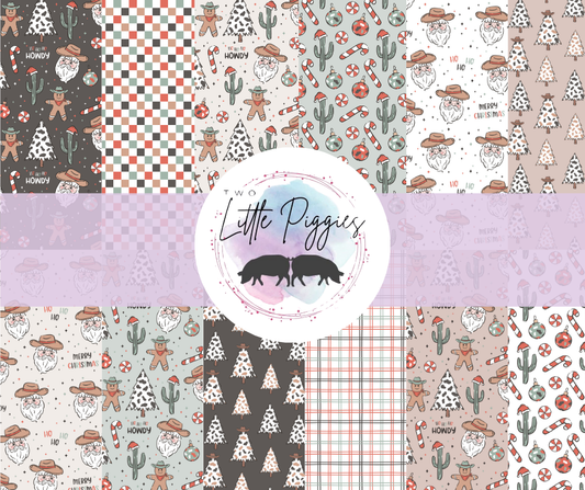 Printed Vinyl - Howdy Christmas