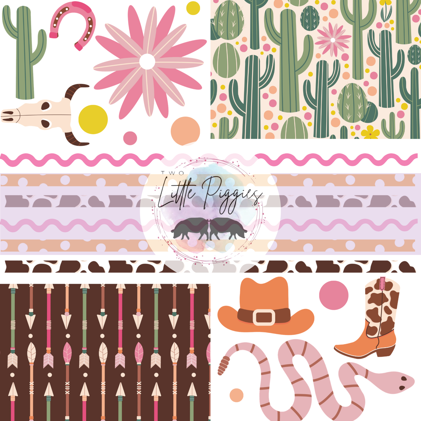 Printed Vinyl - Element Sheet - Western Cowgirl