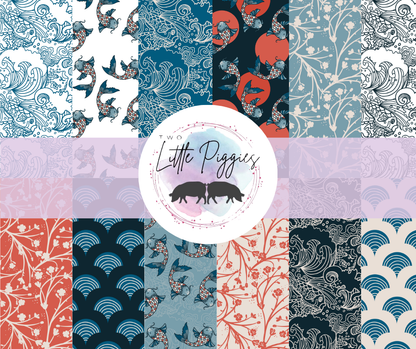 Printed Vinyl - Japanese Patterns