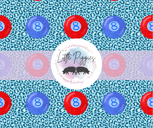 Printed Vinyl - 4th of July -RWB 8 Ball