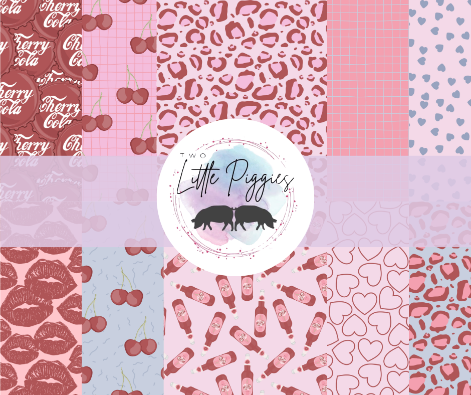 Printed Vinyl - 4th of July - Cherry Lips