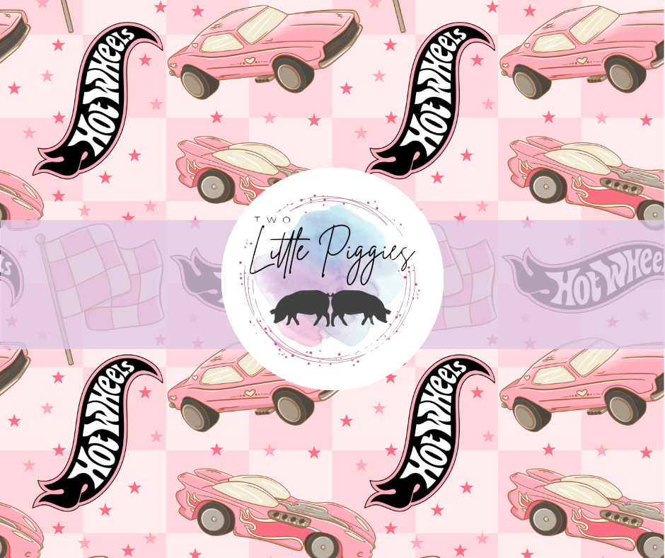 Printed Vinyl - Hot Wheels - Pink