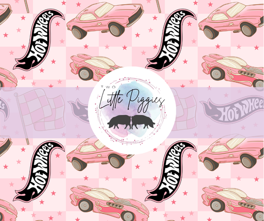 Printed Vinyl - Hot Wheels - Pink